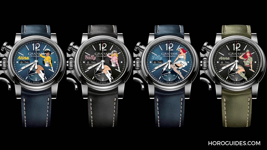 GRAHAM - 沒有約會對象? 「G女郎」時時刻刻陪著你 Chronofighter Vintage Nose Art