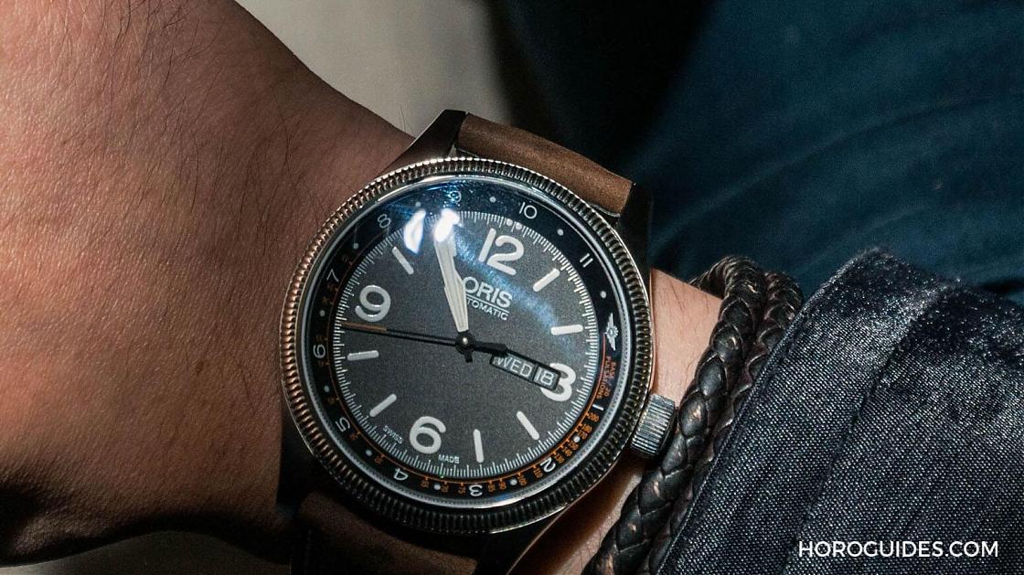 ORIS - BIG CROWN - 01 735 7728 4084-Set LS Kroko - Code Blue!ORIS脈搏計飛行限量錶