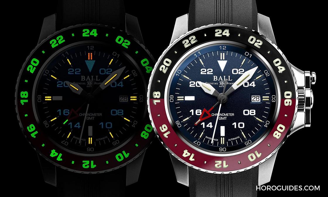 BALL WATCH - ENGINEER HYDROCARBON - DG2018C-S3C-BK - BALL WATCH也推出GMT,紅黑雙色錶圈招牌微型氣燈不缺席!