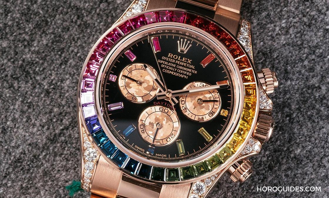 ROLEX - COSMOGRAPH DAYTONA - 116595RBOW-78595A - 名人搶戴,最高調的勞力士Daytona! 新版玫瑰金彩虹圈