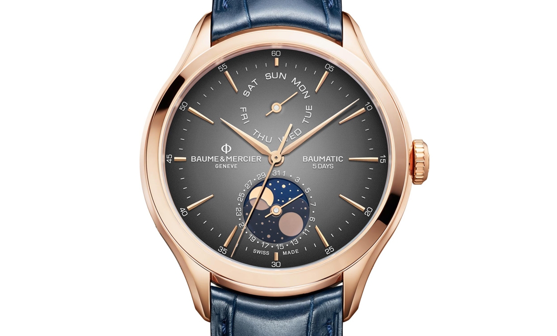 Baume & Mercier - Clifton - M0A10547 - 自有機芯性能再精進|Baume & Mercier克里頓Baumatic星期日期及月相