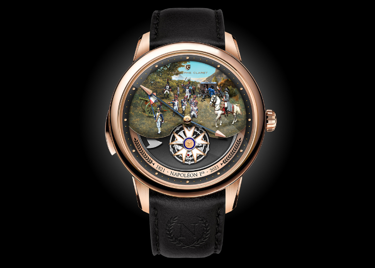 極致三問報時,向拿破崙致敬|Christophe Claret Napoleon飛行陀飛輪三問錶