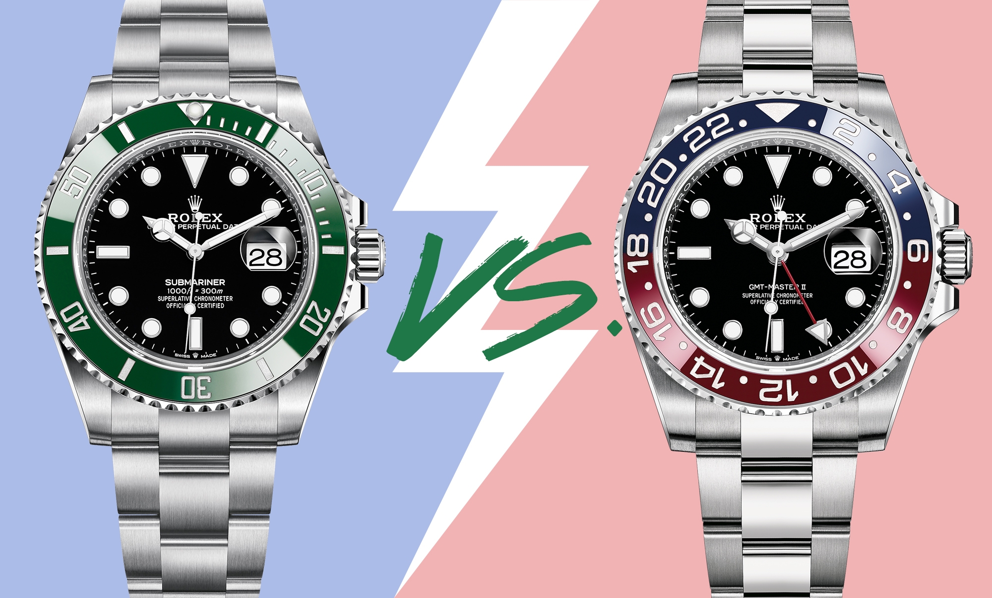 ROLEX - SUBMARINER - 126610LV-0002 - 勞力士人氣二選一 ! 綠水鬼 126610LV vs 百事圈 126710BLRO