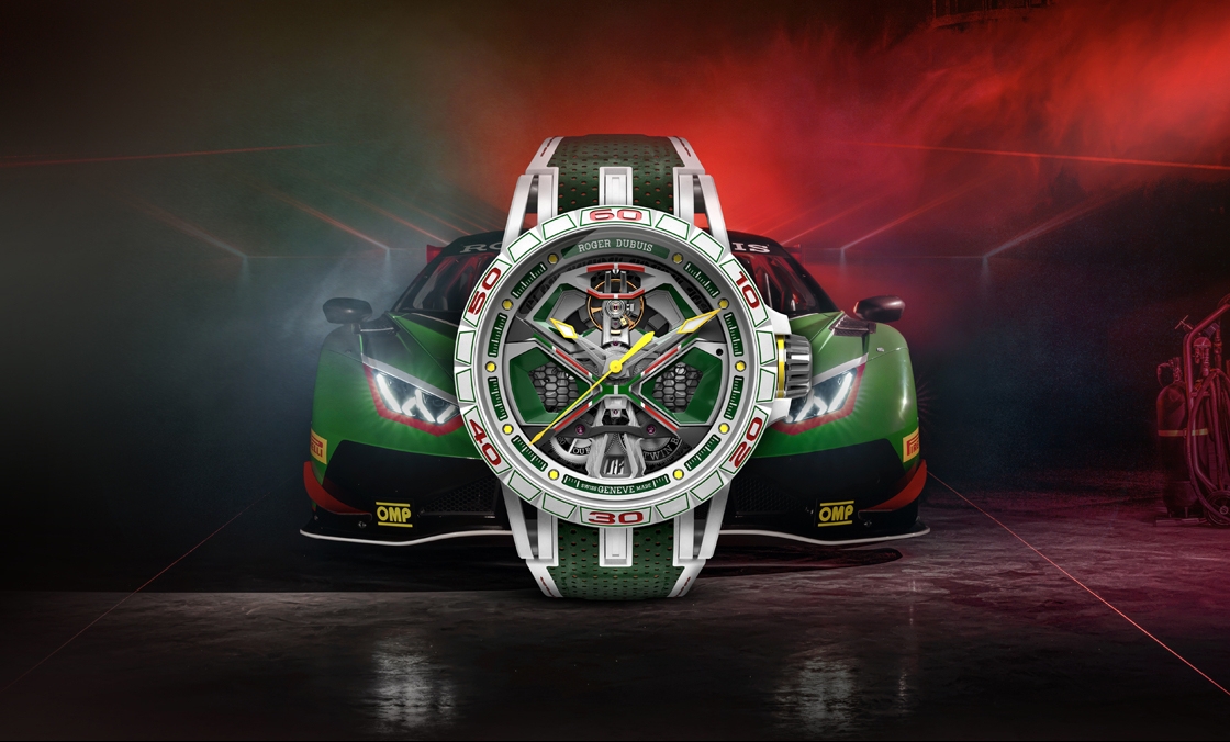 ROGER DUBUIS - EXCALIBUR - RDDBEX1006 - 傳神演繹Lamborghini第三代Huracán賽車!Roger Dubuis Excalibur Spider Huracán單擺輪腕錶