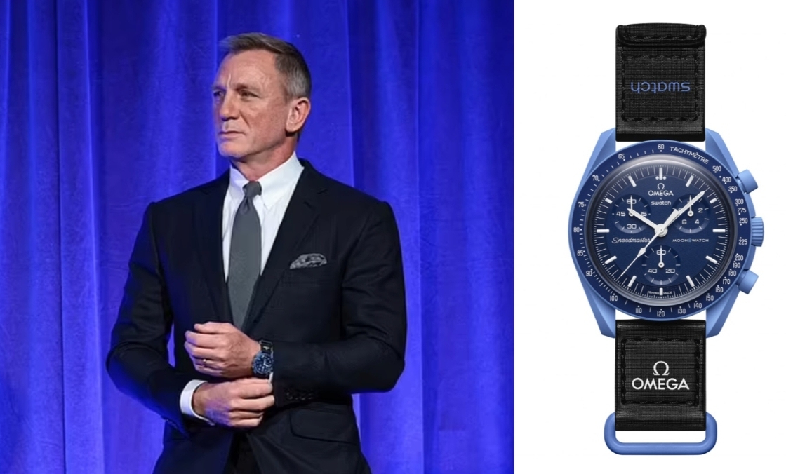 SWATCH - BIOCERAMIC - SO33N100 - 直擊!退休的007 Daniel Craig戴MoonSwatch同樣型格