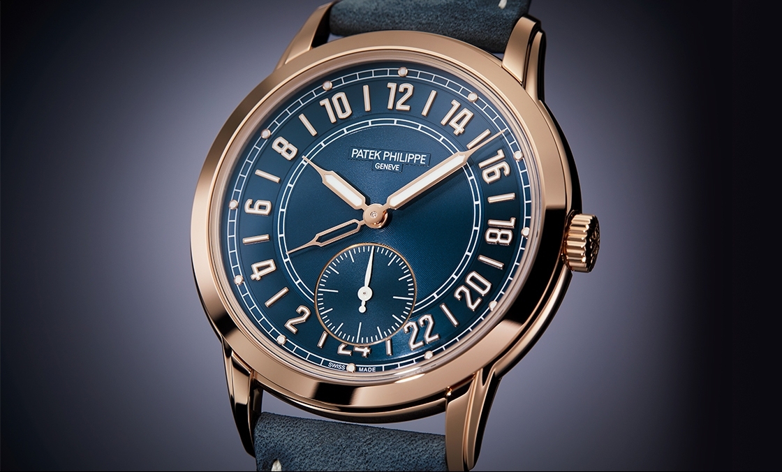 PATEK PHILIPPE - COMPLICATIONS - 5224R-001 - 百達翡麗Calatrava 5224R-001兩地時間腕錶 原創二十四小時顯示