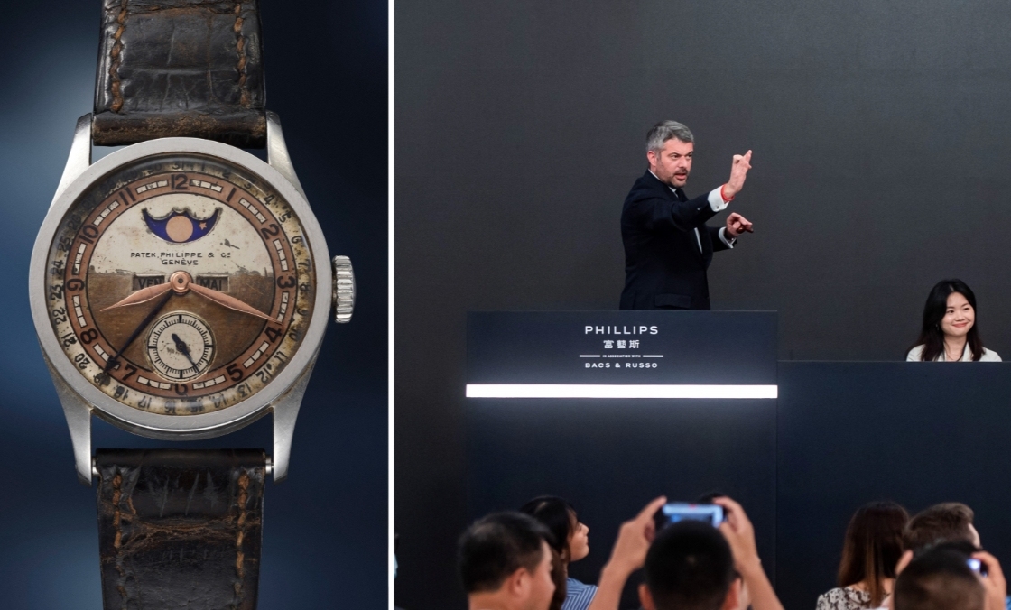PATEK PHILIPPE - CALATRAVA - 6119R-001 - 清朝皇帝溥儀的百達翡麗以4,885萬港元成交、創三項紀錄