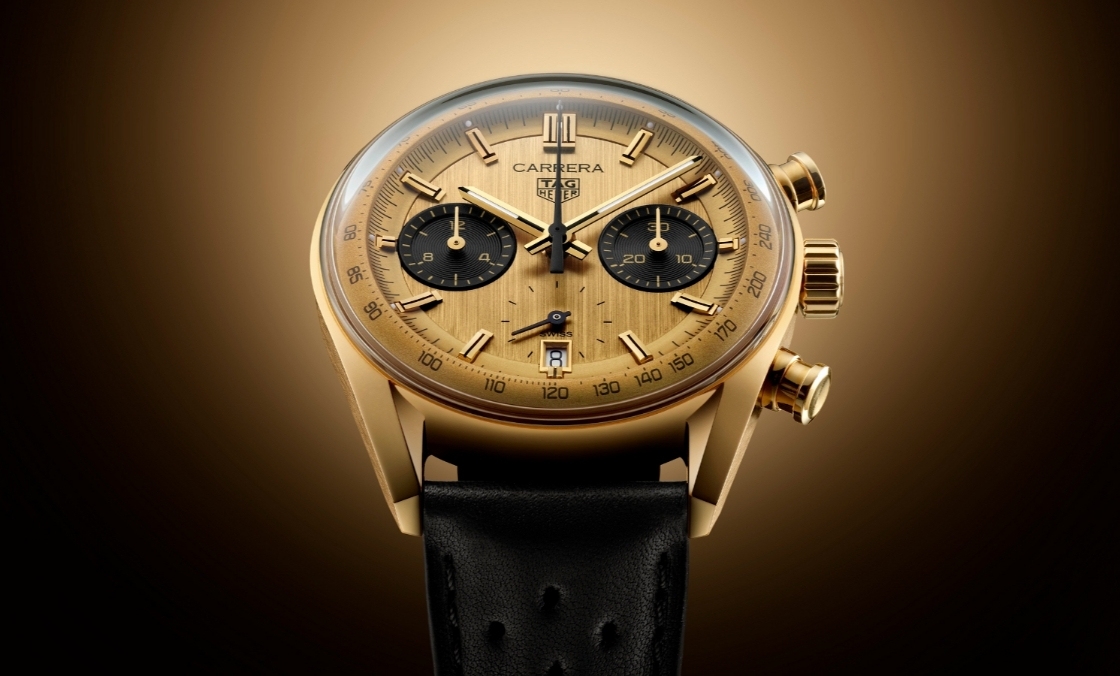 TAG HEUER - CARRERA - CBS2240.FC8319 - 金光熠熠！華麗黃金熊貓現身｜TAG HEUER Carrera Chronograph