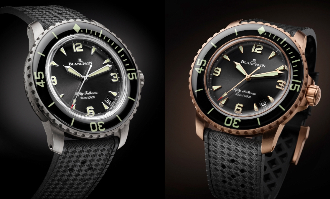 BLANCPAIN - 42mm新成員報到！BLANCPAIN Fifty Fathoms 18K紅金、23級鈦金新款登場