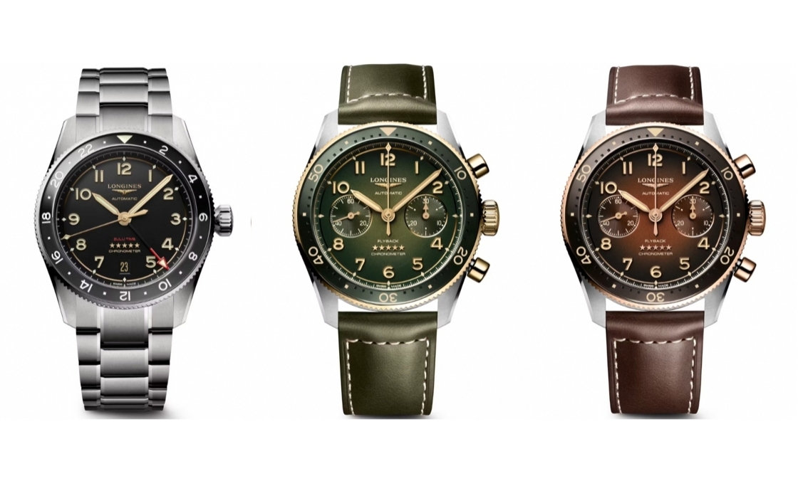 LONGINES - SPIRIT - L3.802.1.53.6 - LONGINES Spirit再掀熱潮!Spirit Zulu Time鈦金屬腕錶與計時碼錶間金新色登場
