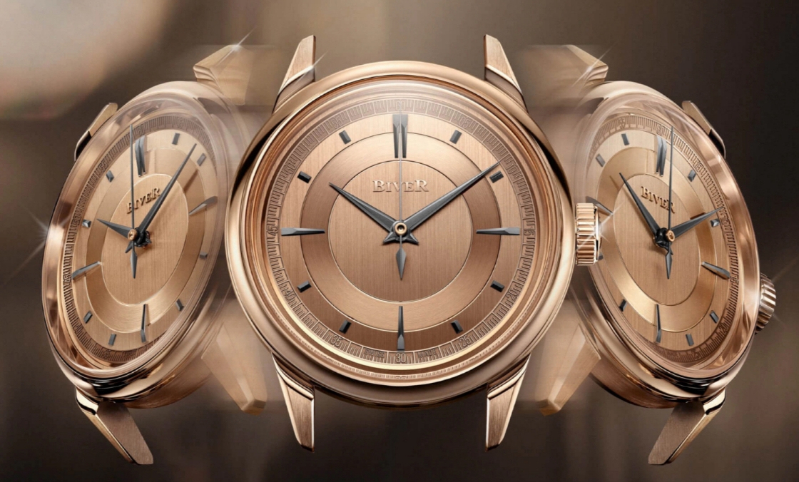 BIVER - AUTOMATIQUE - Automatique Rose Gold - Biver全新Automatique三針腕錶:高端市場再添收藏級別工藝之作