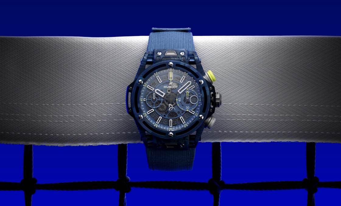 HUBLOT - BIG BANG - 441.QKB.5120.NR.DJO24 - 這支錶有他的網球魂!以球拍與球衣纖維入作的HUBLOT BIG BANG UNICO喬科維奇計時碼錶