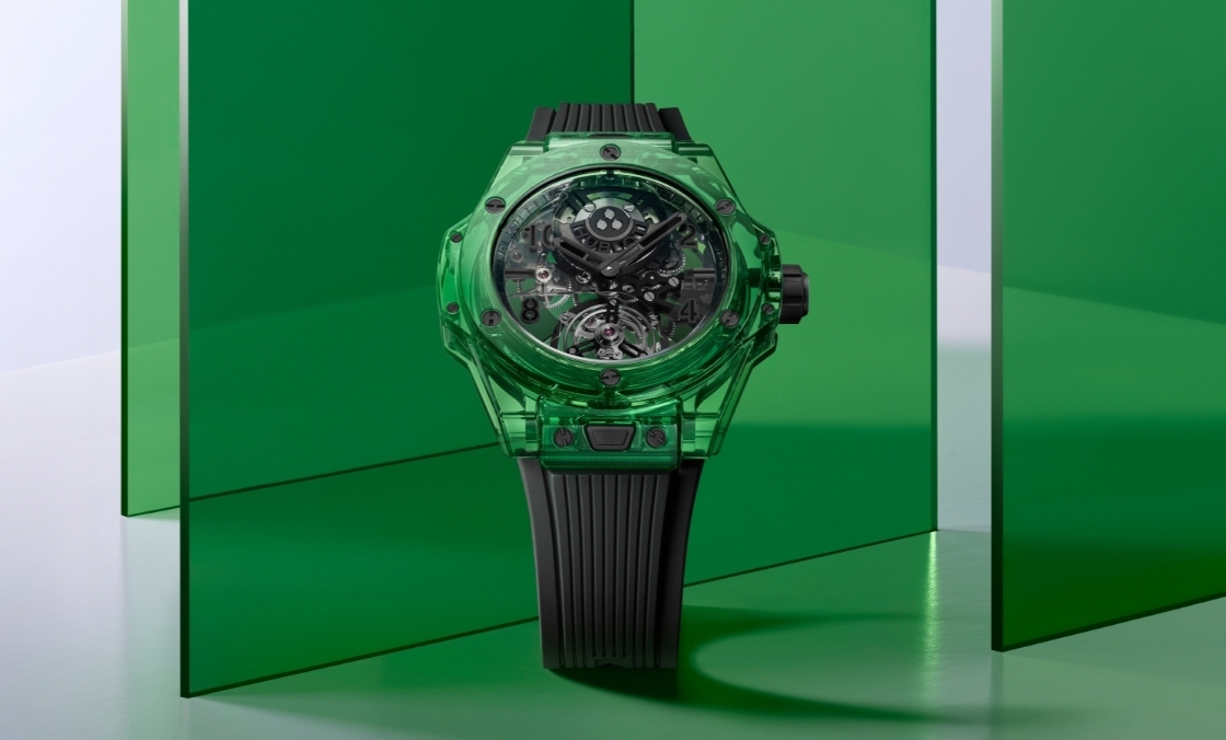 HUBLOT - BIG BANG - 429.JG.0110.RT - 2025 LVMH Watch Week速報:HUBLOT Big Bang自動上鍊陀飛輪綠色SAXEM腕錶