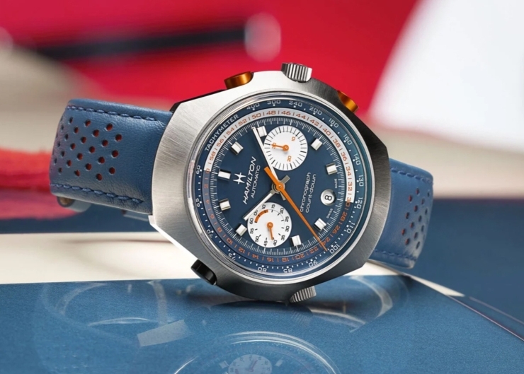 1970年代賽車風華再現,HAMILTON Chrono-Matic 50限量藍色版登場