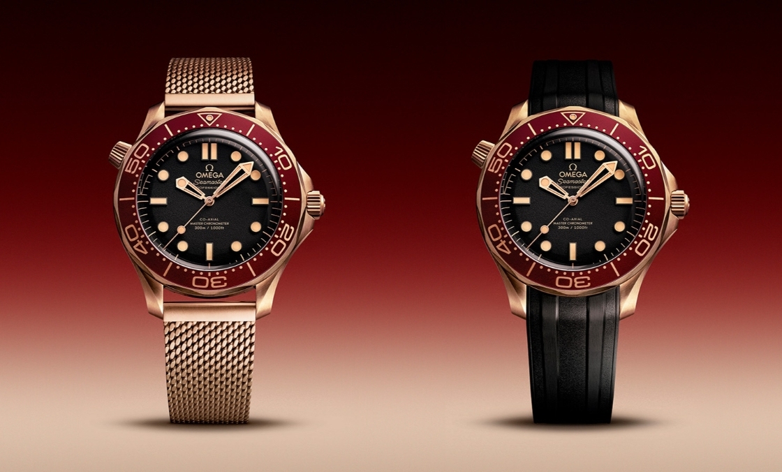 OMEGA - SEAMASTER - 210.90.42.20.01.003 - 全新OMEGA Seamaster Diver 300M酒紅圈,復古青銅金質感再升級