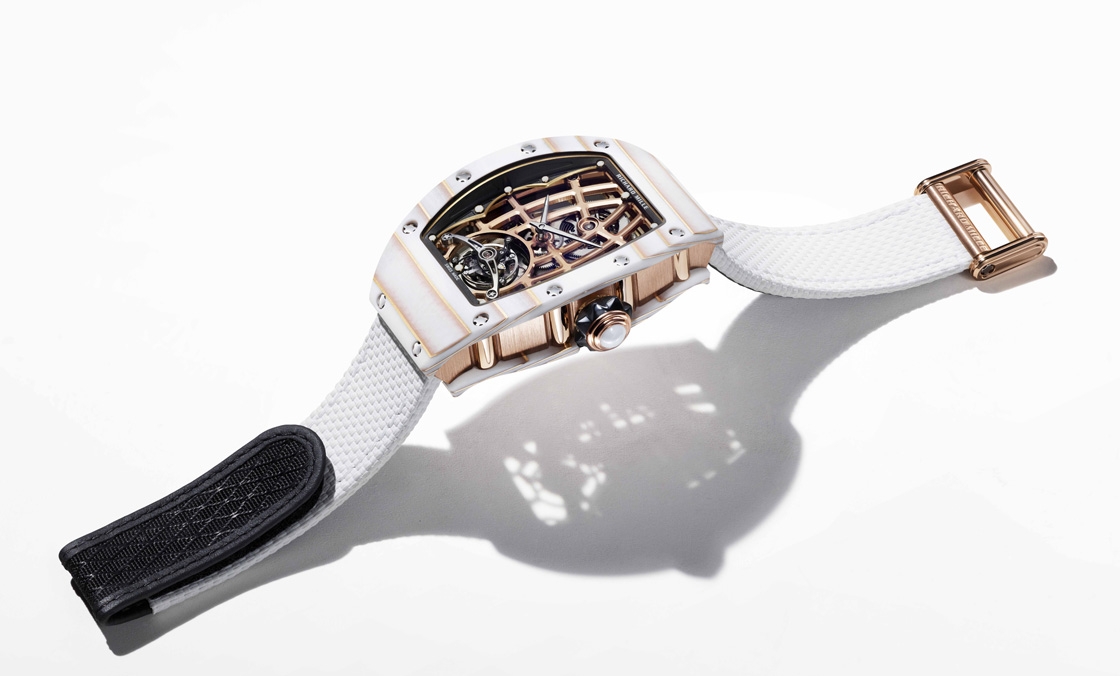 RICHARD MILLE - WOMEN - RM 74-02 - 又一創新材質!金箔石英纖維入作,Richard Mille RM 74-02自動上鍊陀飛輪腕錶2025新作亮相