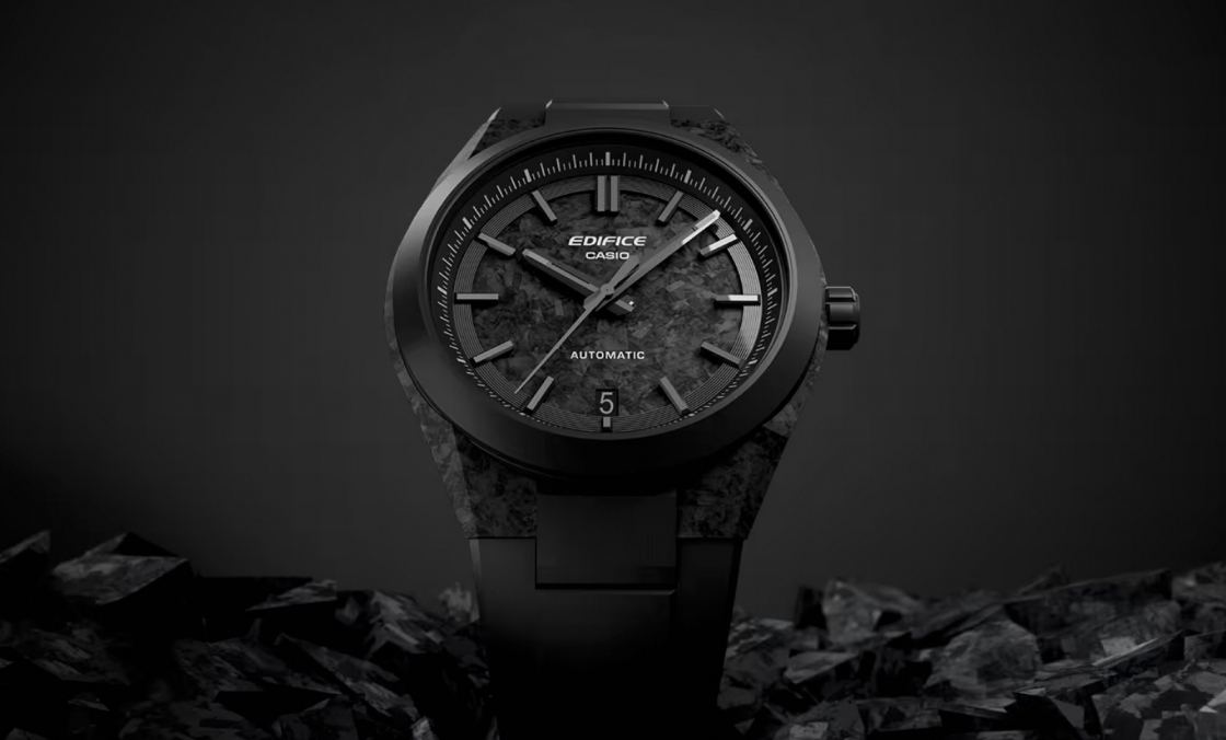 CASIO - EDIFICE - EFK-100XPB-1A - CASIO首款機械錶登場!EFK-100系列鍛造碳強勢來襲