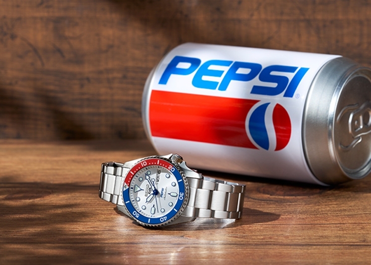 「百事圈」終於名正言順,SEIKO正式推出Pepsi聯名限量錶