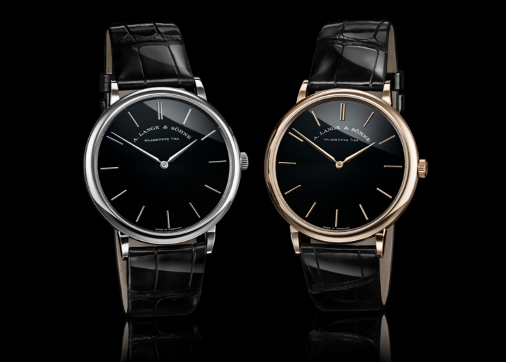 德系簡約,邂逅冷冽鉑金與溫潤蜜金|朗格推出Saxonia Thin蜂蜜金及鉑金黑色縞瑪瑙限量版