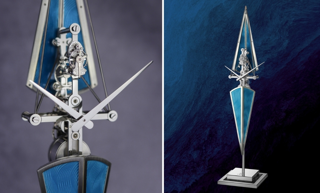 以競賽划艇為靈感，L'Epée 1839 La Regatta Métiers d'Art 座鐘