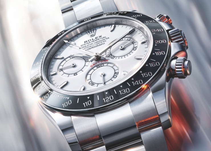 尋常的勞力士不鏽鋼Daytona 126502LN，卻是極為反常的灰色陶瓷圈琺瑯面