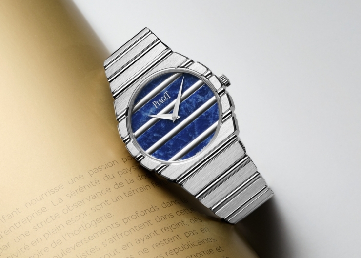 藍方鈉石點綴：PIAGET Polo 79再現全金風華