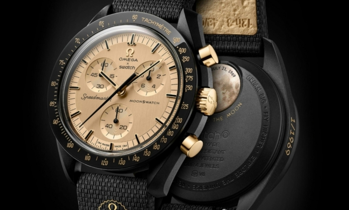 SWATCH - BIOCERAMIC - SSX01B700 - 黑金 MoonSwatch 1969 限量版登場！11克黃金、全球限量1,969枚及購買方法一文看清