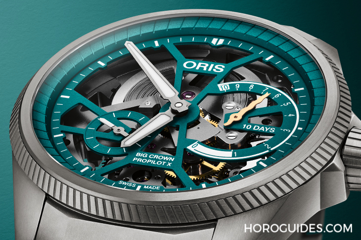 ORIS - PROPILOT - 01 115 7759 7117-Set - 蛇信指針、10日動力，Oris推出歷來首只生肖錶：ProPilot蛇年限量腕錶