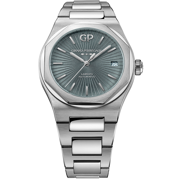 GIRARD-PERREGAUX - LAUREATO - 81010-11-3475-1CM - GP芝柏表再推Laureato力作,灰色琺瑯錶盤質感再升級