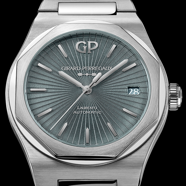 GIRARD-PERREGAUX - LAUREATO - 81010-11-3475-1CM - GP芝柏表再推Laureato力作,灰色琺瑯錶盤質感再升級