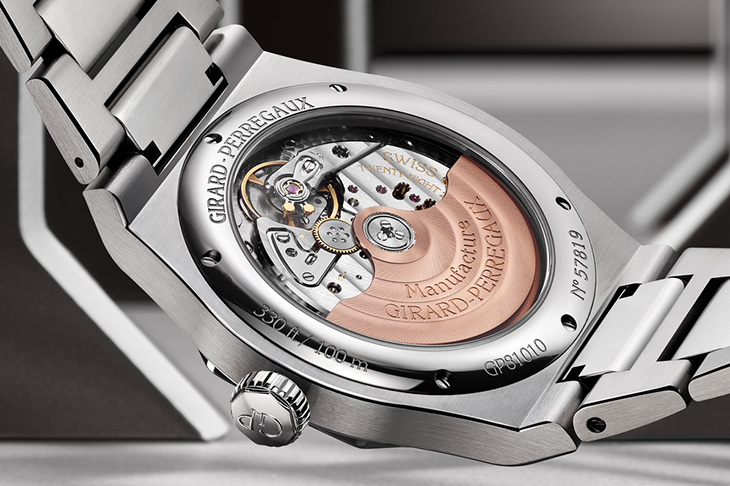 GIRARD-PERREGAUX - LAUREATO - 81010-11-3475-1CM - GP芝柏表再推Laureato力作,灰色琺瑯錶盤質感再升級