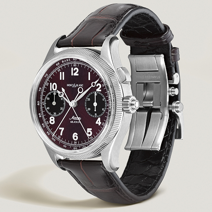 MONTBLANC - 1858 - 134029 - 向1930年代Minerva軍用計時經典致敬|Montblanc 1858追針計時腕錶限量版100