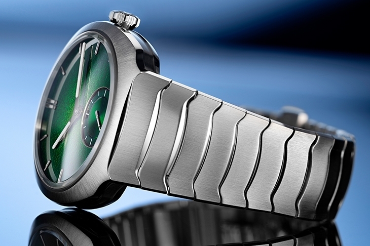 H. MOSER & CIE - STREAMLINER - 6500-1201 - 腕間一抹清新流光！H. MOSER & CIE.推出Streamliner小秒針萊姆綠琺瑯專賣店限定版腕錶