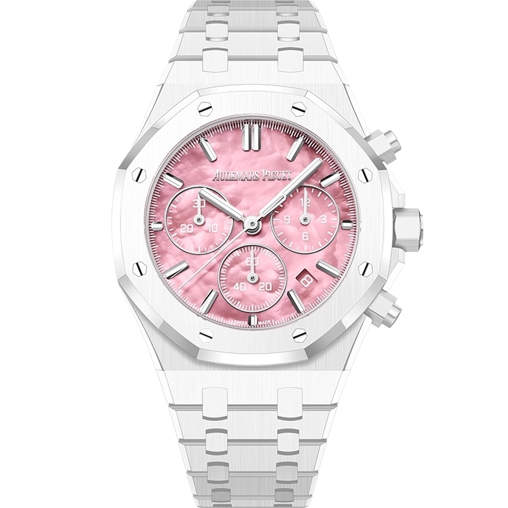 AUDEMARS PIGUET - ROYAL OAK - 26450CB.OO.1356CB.02 - 網球女王 × Royal Oak!愛彼首度攜手Serena Williams推出Royal Oak白色陶瓷38mm限量版