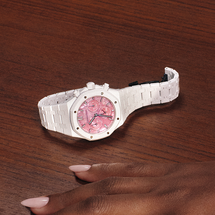 AUDEMARS PIGUET - ROYAL OAK - 26450CB.OO.1356CB.02 - 網球女王 × Royal Oak!愛彼首度攜手Serena Williams推出Royal Oak白色陶瓷38mm限量版