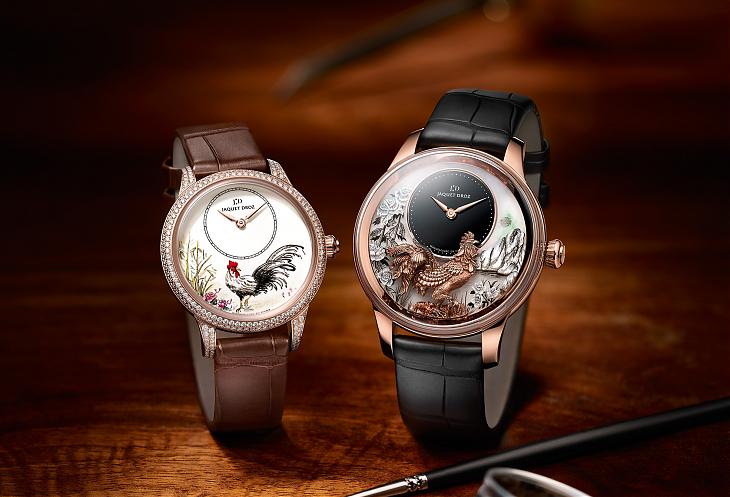 JAQUET DROZ - 微雕、微繪 JD 4款全新雞年生肖錶  