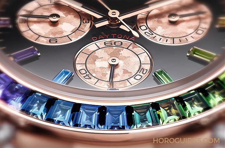 ROLEX - COSMOGRAPH DAYTONA - 116595RBOW-78595A - 名人搶戴,最高調的勞力士Daytona! 新版玫瑰金彩虹圈