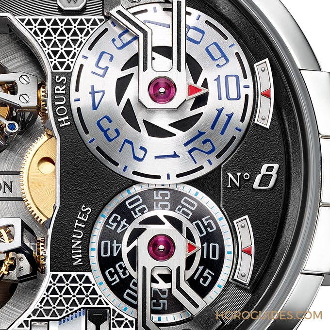 HARRY WINSTON - Histoire de Tourbillon - HCOMDT51WW001 - 指針變轉盤,HARRY WINSTON史詩陀飛輪有"8"加持