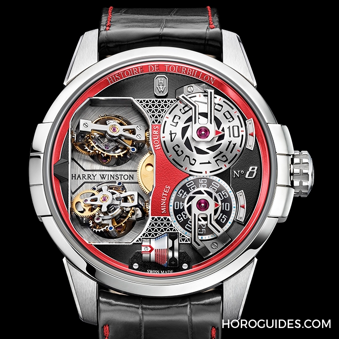 HARRY WINSTON - Histoire de Tourbillon - HCOMDT51WW001 - 指針變轉盤,HARRY WINSTON史詩陀飛輪有"8"加持