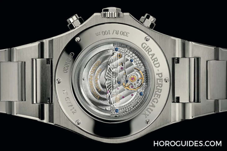 GIRARD-PERREGAUX - LAUREATO - 81020-21-3398-1CM - 虹彩綠面盤耀眼登場:GP芝柏表推出Laureato桂冠系列計時碼錶阿斯頓馬丁限量款