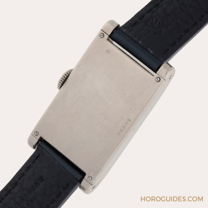 CARTIER - TANK - 罕見古董白金八日鍊Cartier Tank Allongé，現身蘇富比日內瓦拍賣