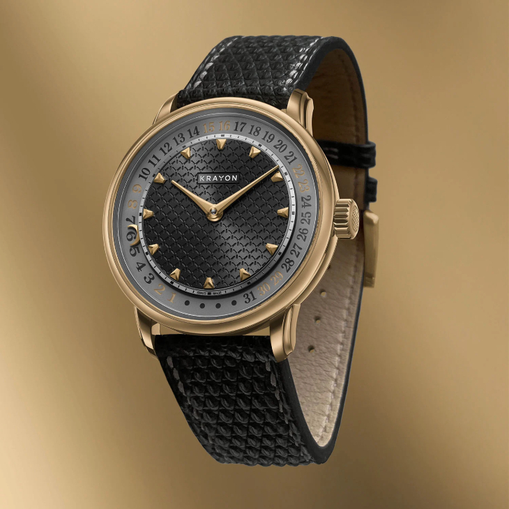KRAYON - Krayon Anyday 換上 18K 玫瑰金新裝,為獨特的月曆結構增添溫潤層次