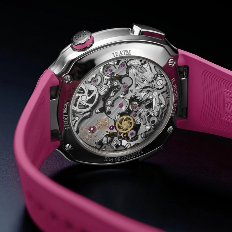 H. MOSER & CIE - STREAMLINER - 6700-1201 - 粉紅風暴來襲!亨利慕時攜手Alpine車隊推出「疾速者」粉紅特別版套裝