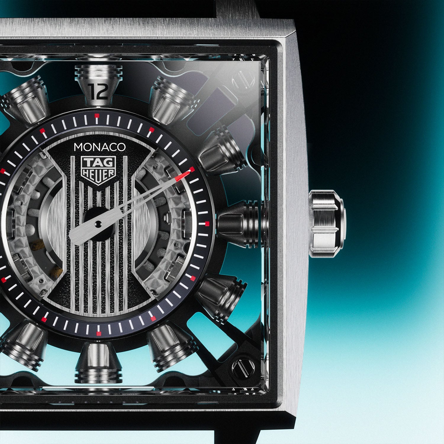 TAG HEUER - MONACO - WBW2180.FT8133 - 方形賽車錶傳奇再進化！TAG Heuer Monaco Speed 12 以翻轉跳時點燃機械激情 
