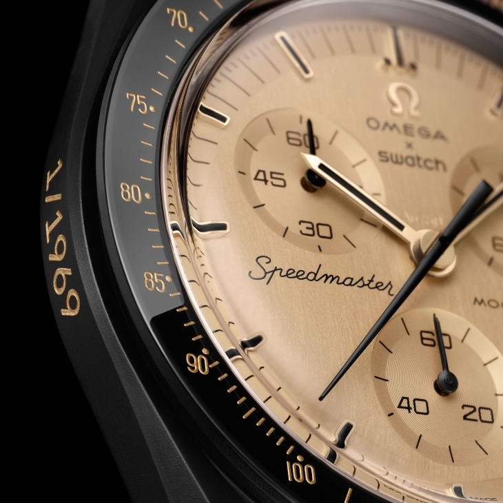 SWATCH - BIOCERAMIC - SSX01B700 - 黑金 MoonSwatch 1969 限量版登場!11克黃金、全球限量1,969枚及購買方法一文看清