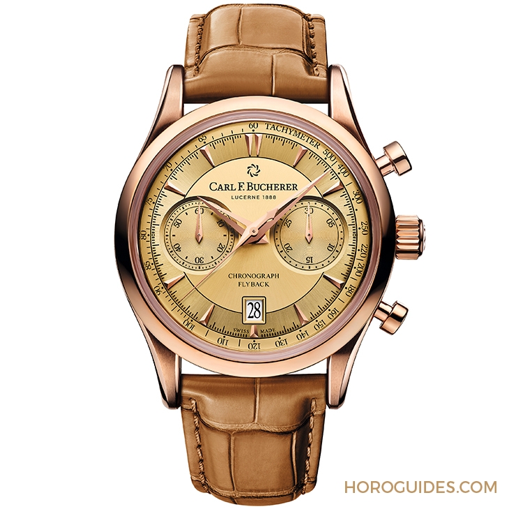 CARL F. BUCHERER - MANERO - 00.10919.03.43.01 - 一抹香檳金,帶出CARL F. BUCHERER優雅計時本色