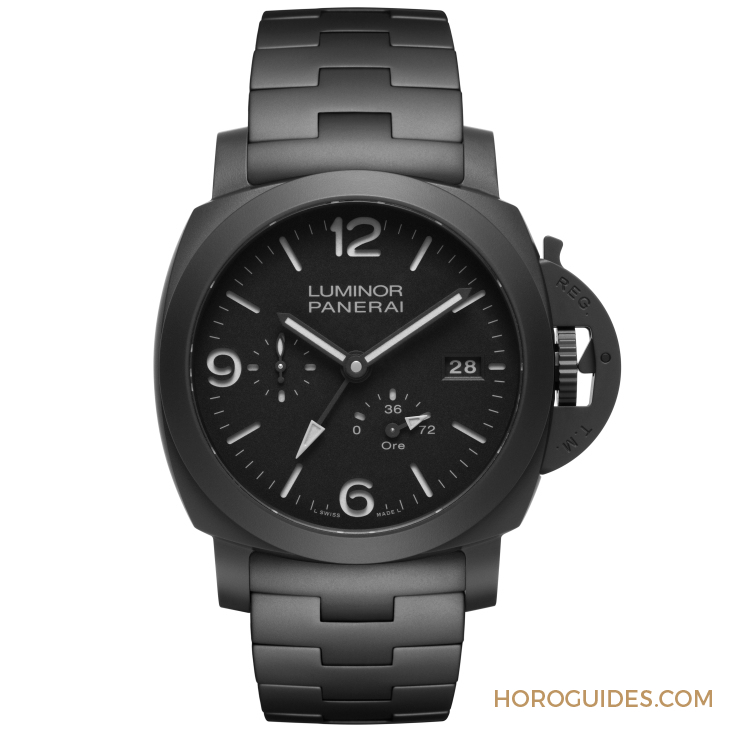 PANERAI - LUMINOR - PAM01674 - 全黑陶瓷上陣！PANERAI Luminor GMT Power Reserve Ceramica PAM01674腕錶