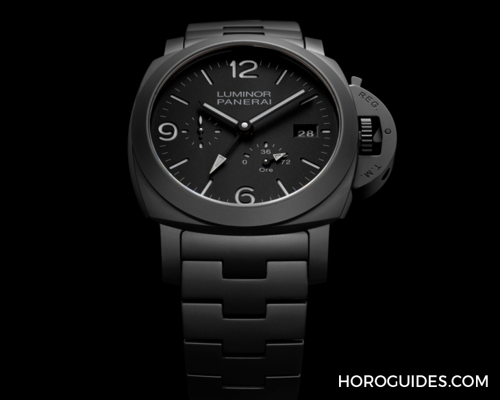 PANERAI - LUMINOR - PAM01674 - 全黑陶瓷上陣！PANERAI Luminor GMT Power Reserve Ceramica PAM01674腕錶