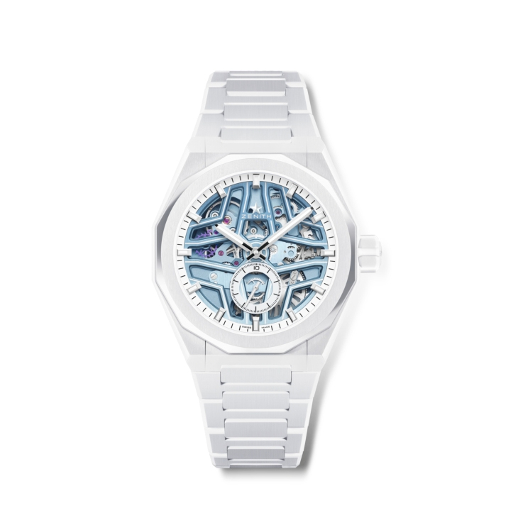 ZENITH - DEFY - 49.9309.3620/85.I001 - 藍天白沙，馭浪再行｜ZENITH攜手Time+Tide推出Defy Skyline Skeleton White Surfer Ceramic