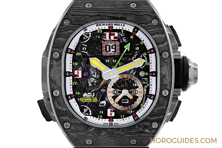 RICHARD MILLE - LIMITED EDITION - RM 62-01 - 全新複雜大作登場 | RM 62-01 ACJ 陀飛輪振動鬧鈴腕錶